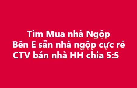 Tìm Mua nhà Ngộp Bên E sẵn nhà ngộp cực rẻ CTV bán nhà HH chia 5:5